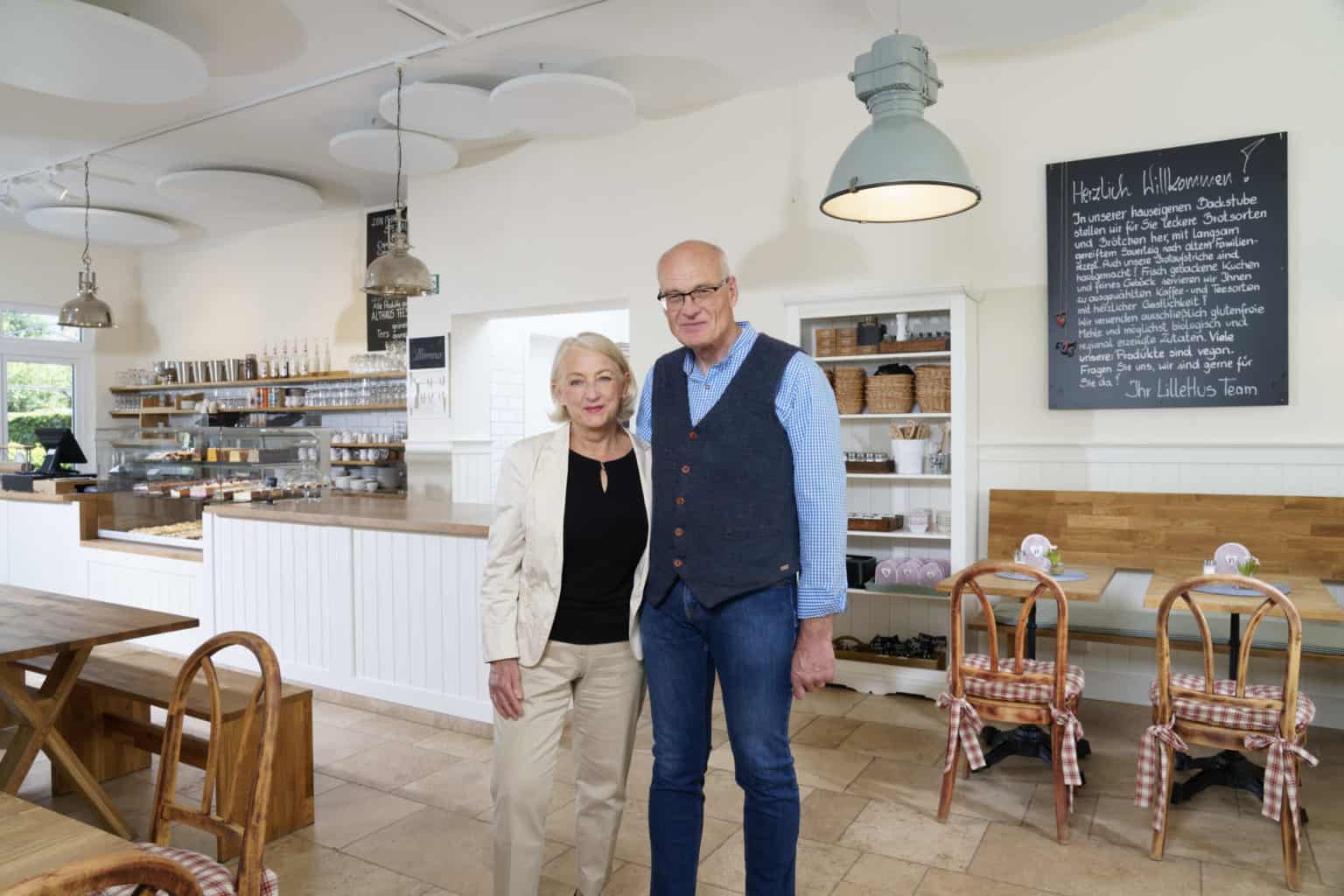 Ute und Theo Kinn, Gründer des LilleHus Cafés